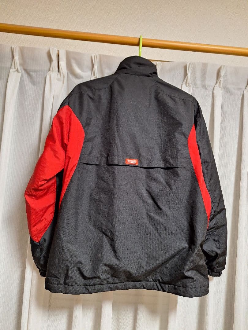 Mizuno ウィンドブレーカー上下セットブラック/レッド Mサイズ