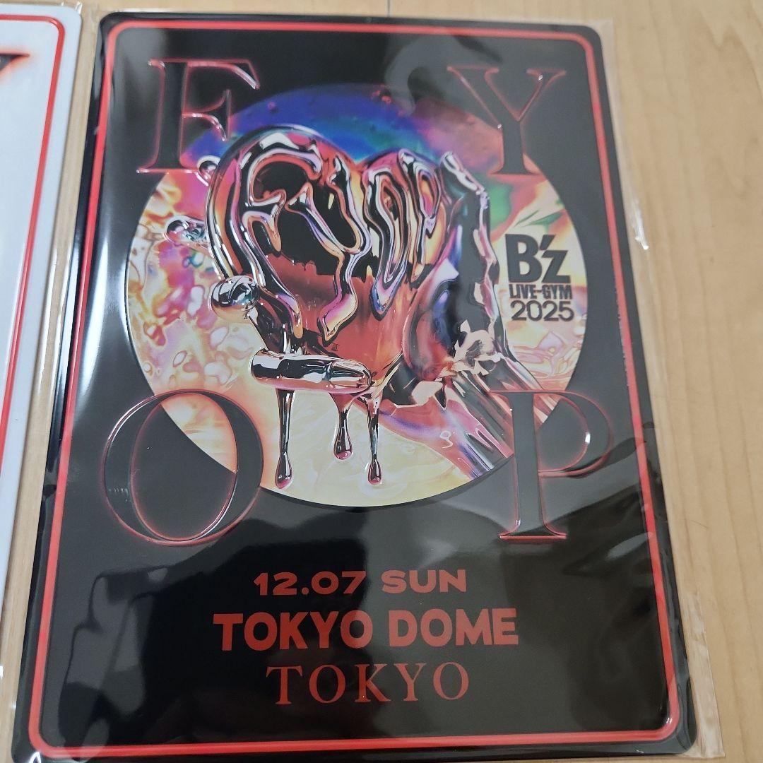 B'z FYOP　メモリアルプレート　東京ドーム　ステッカー　12/6と12/7