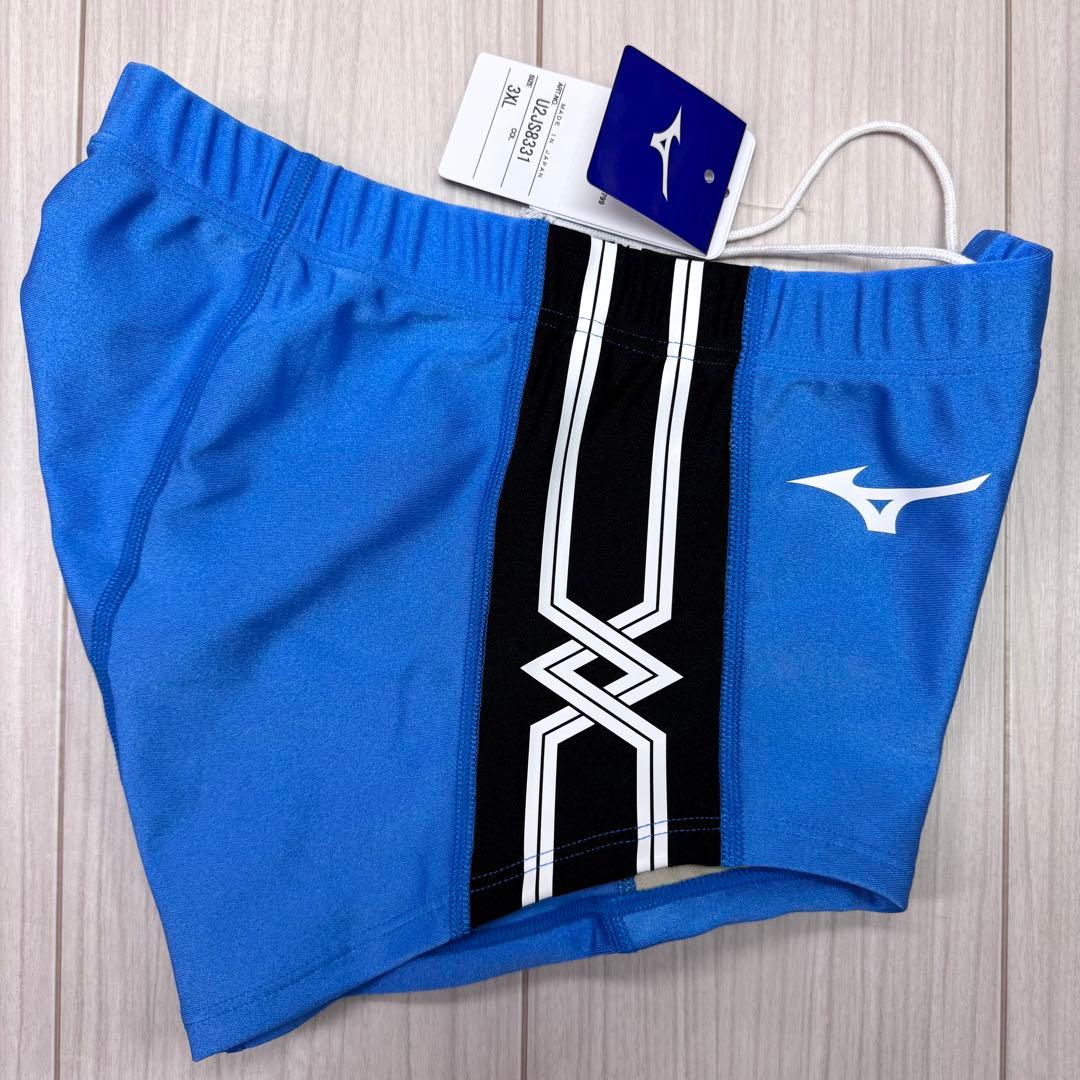 ミズノ　女子陸上レーシングショーツ(スパッツ型)　3XL　サックス×ブラック