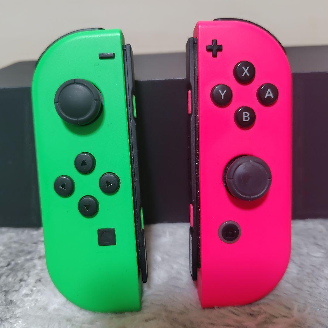 [訳アリ]Nintendo Switch 本体+付属品一式 緑/ネオンピンク