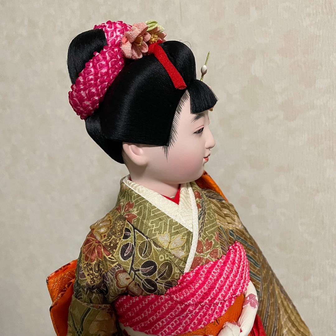 日本人形　吉徳大光　華姿　本絹京友禅