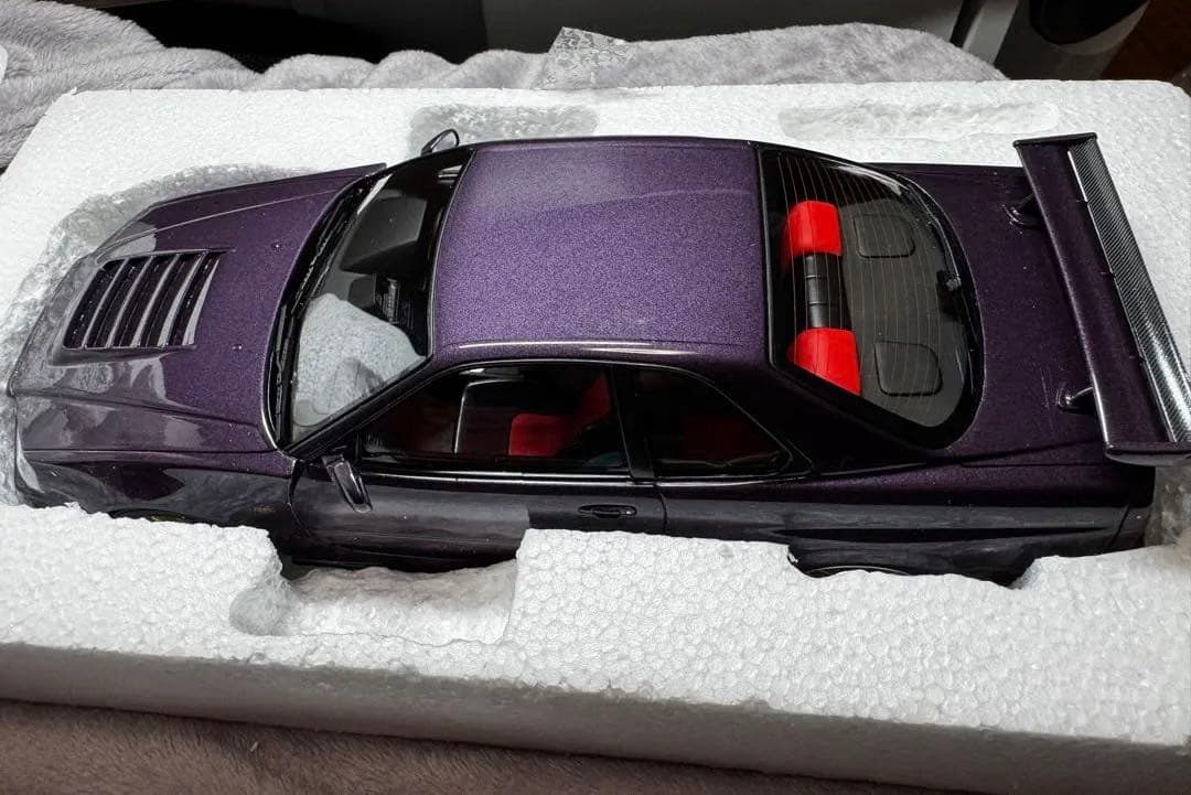 R34 GT-R Z-tune 1/18 パープル