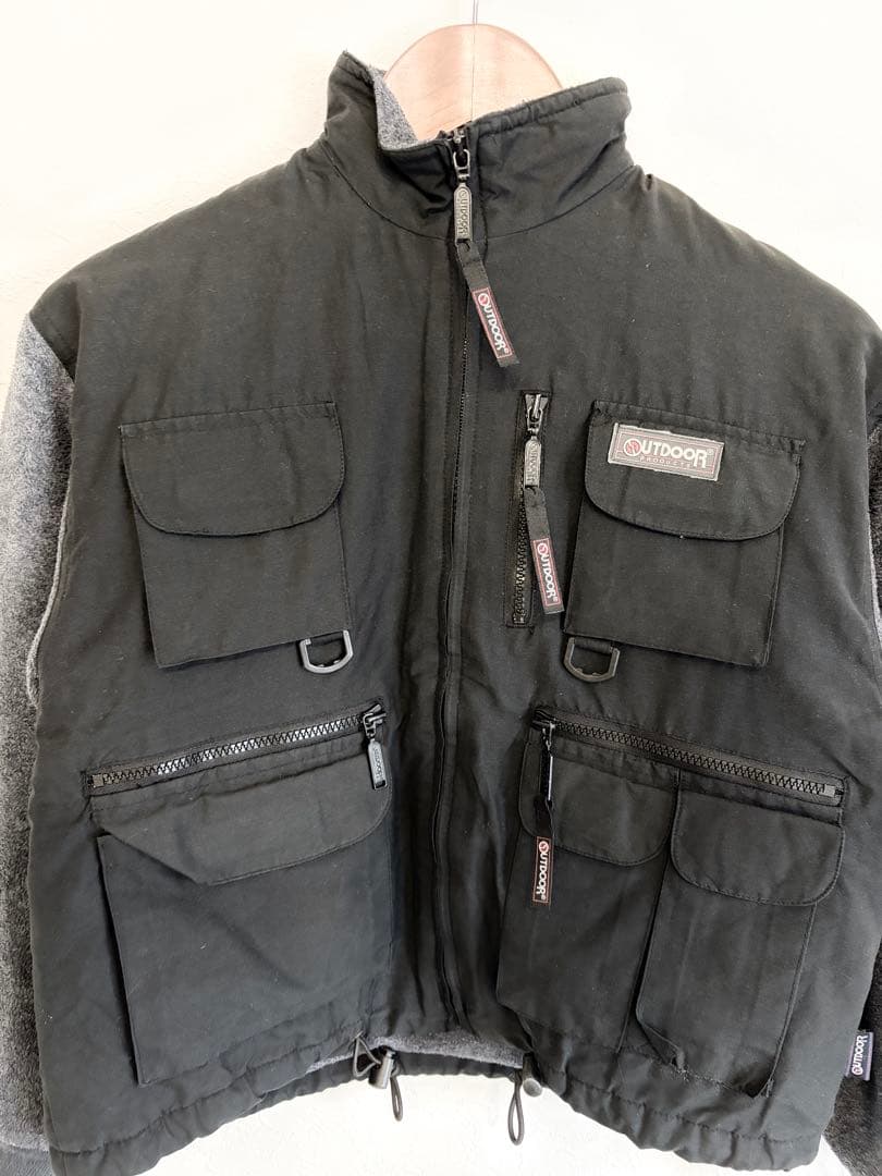 outdoor 90s フィッシングジャケット フリース