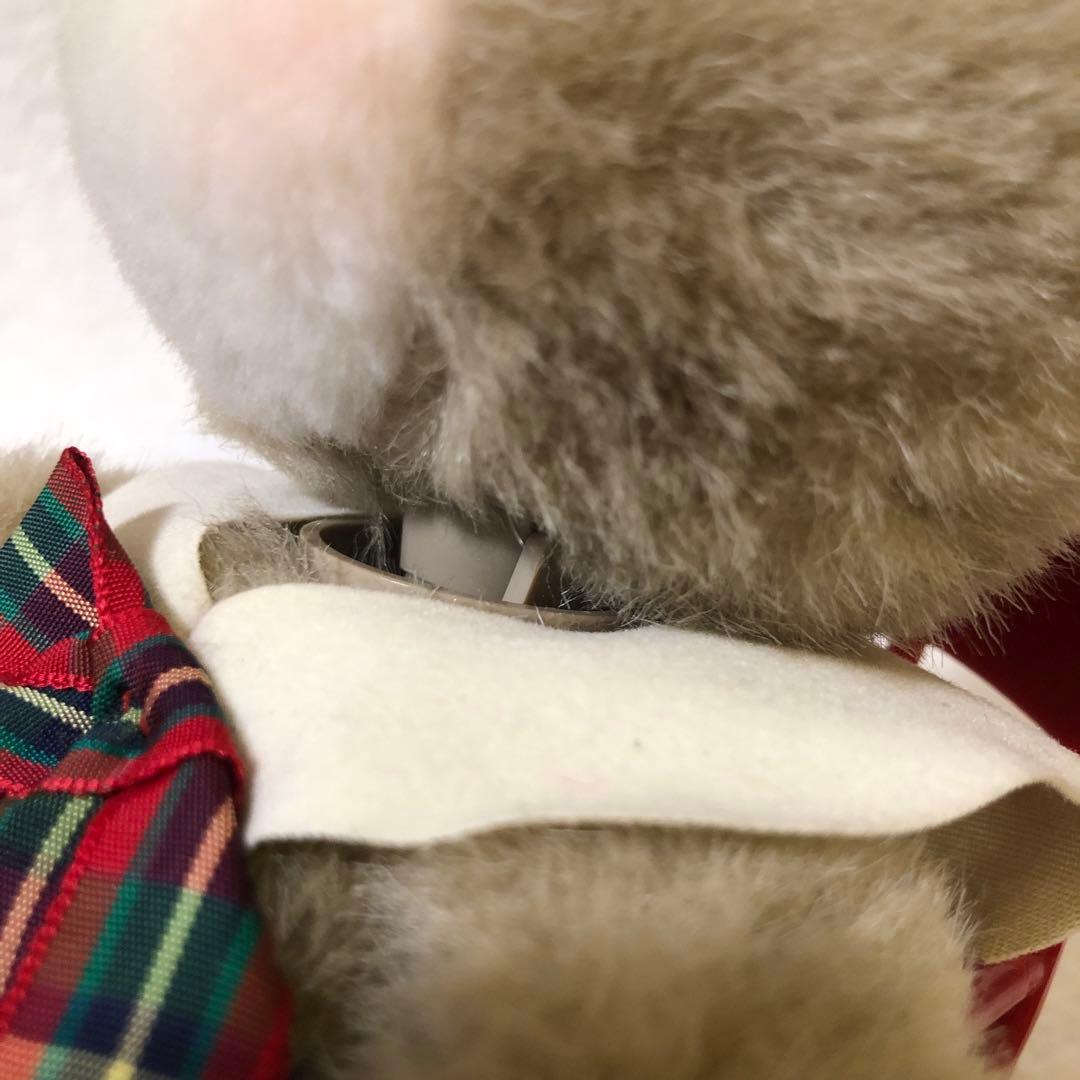 昭和レトロ【セキグチ】オルゴール　首振り　うさぎ　ぬいぐるみ　ロッキンチェアー