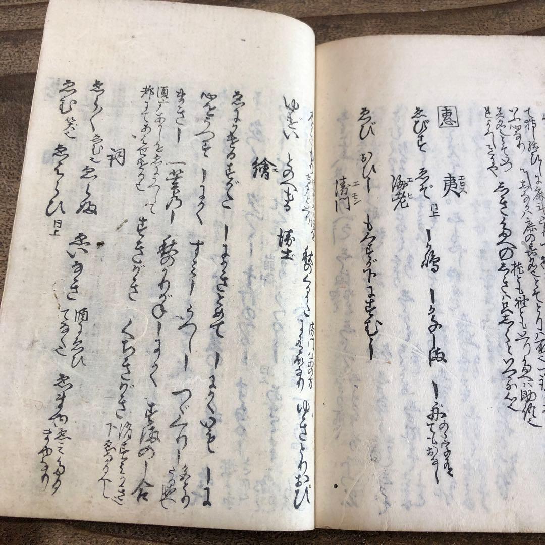 bn8545 古い和本 和歌政名草 まさな草 2冊 詞寄 江戸時代 古書 古文書