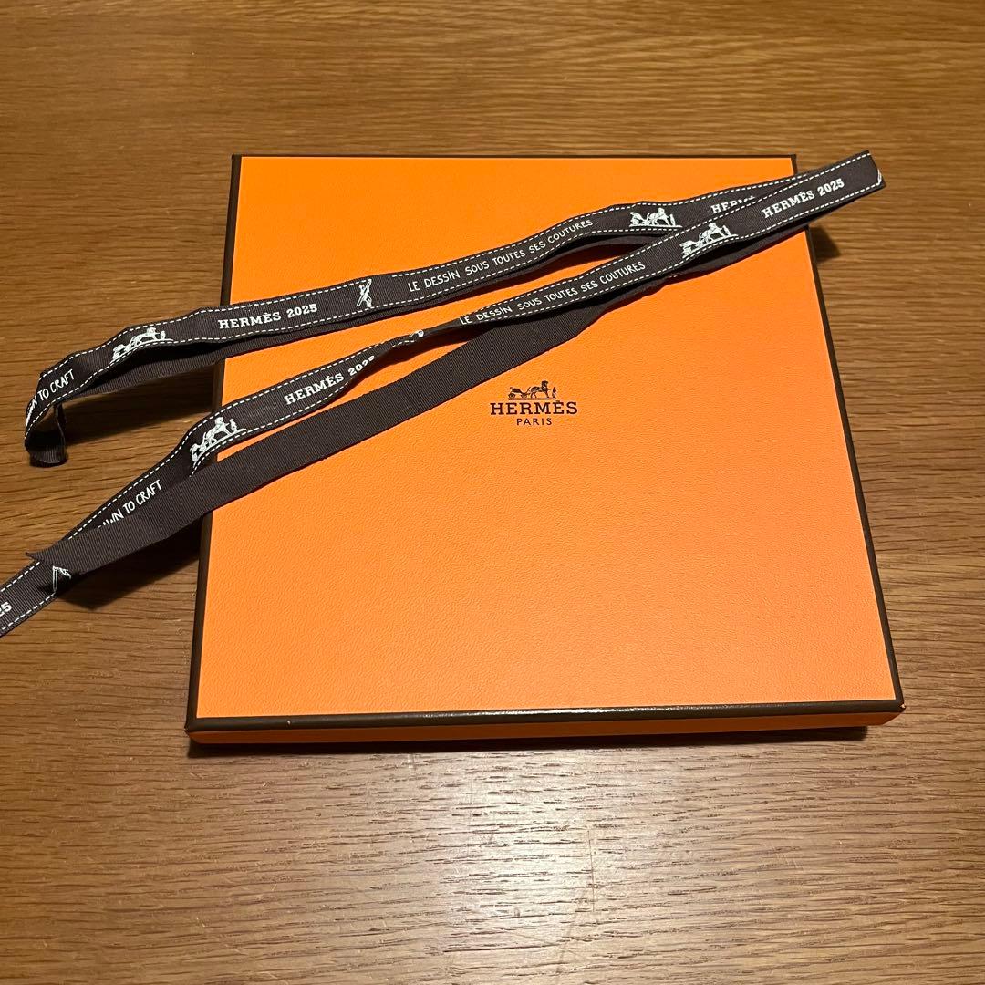 HERMES タオルハンカチ ライトブルー