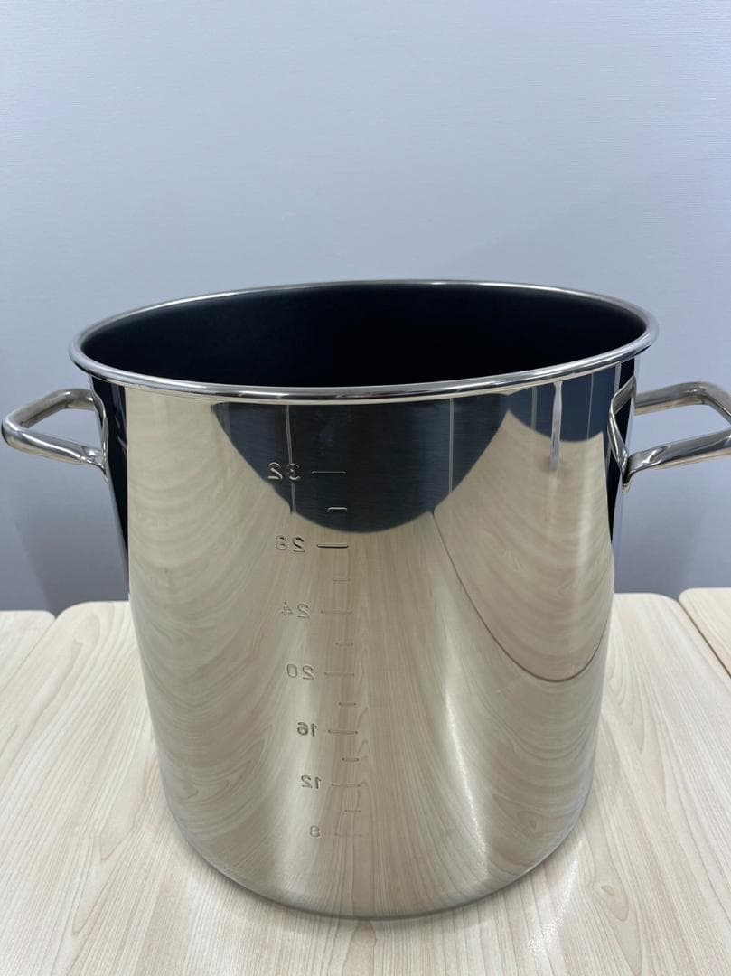 新品 寸胴鍋36㎝(モリブデン鋼)　目盛付 ※送料無料
