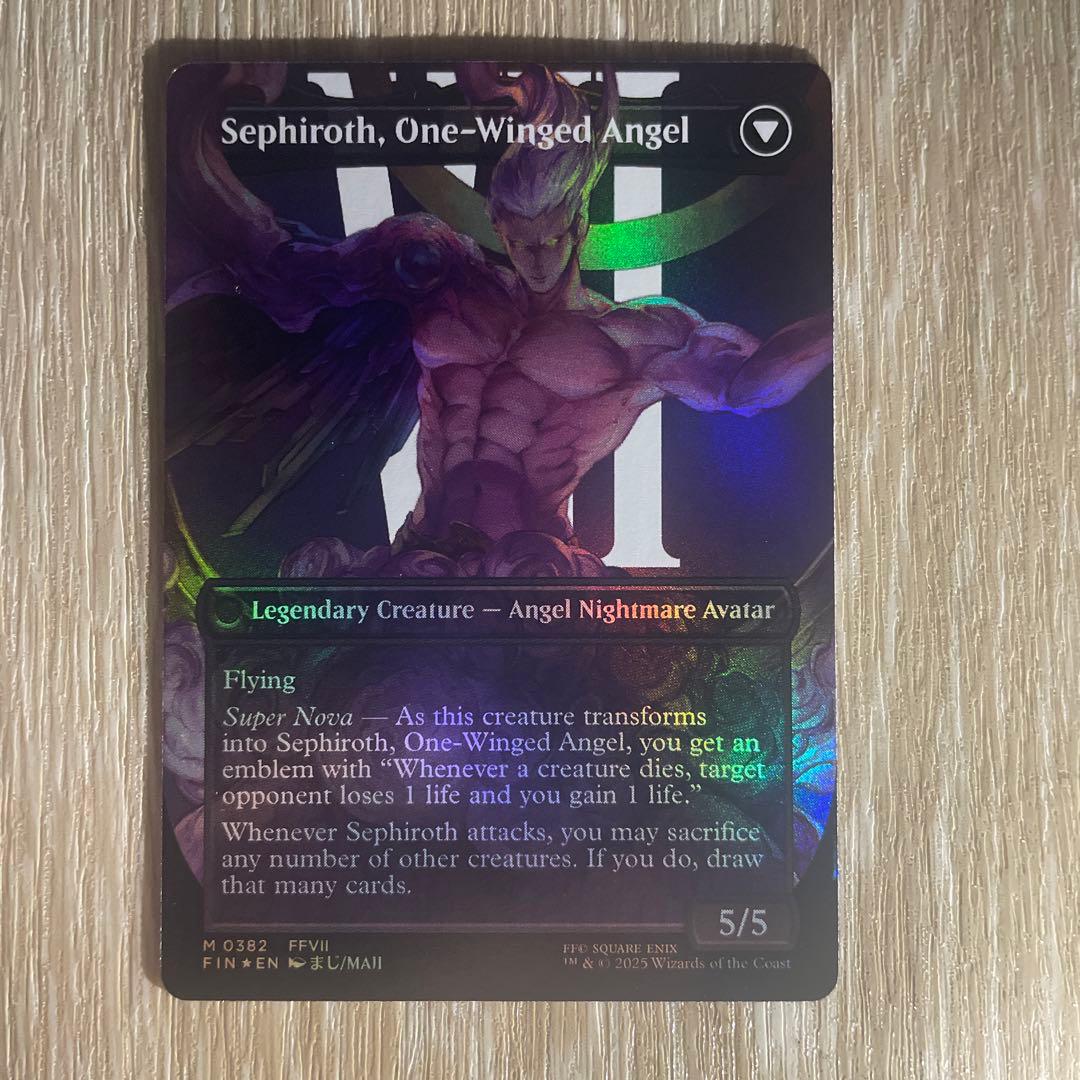 mtg FF コラボ ■ボーダーレスfoil■ 威名のソルジャー、セフィロス