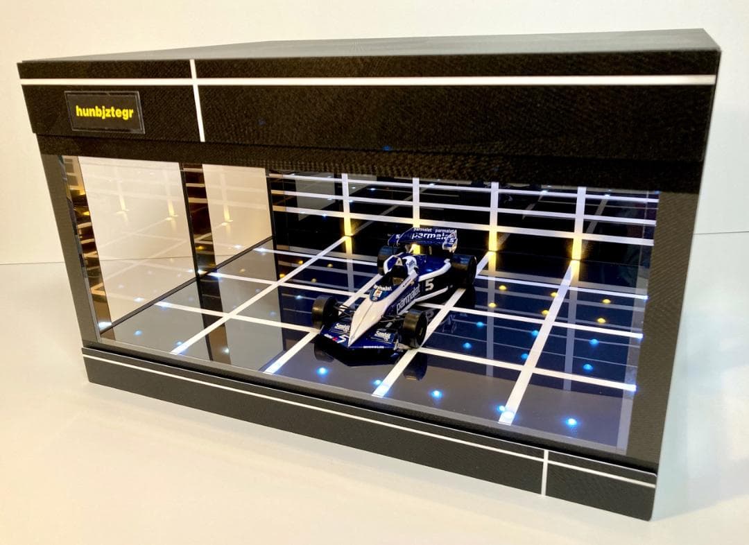 1/18展示2〜3台可・モダンBK・ディスプレーBOX / ネオジオラマ