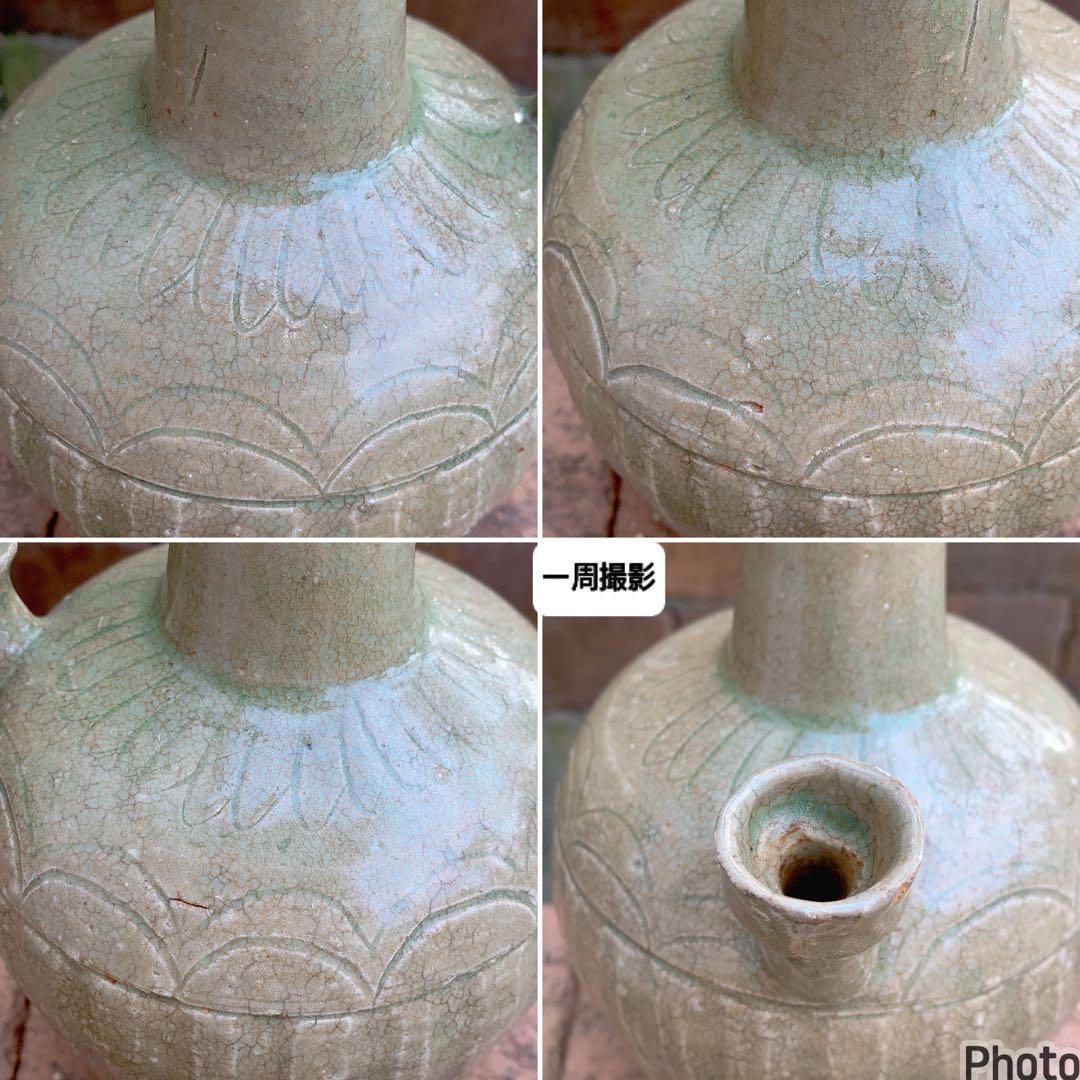 李朝　浄瓶　韓国　朝鮮　骨董品　青磁　高麗　花瓶　水指　水滴　古美術