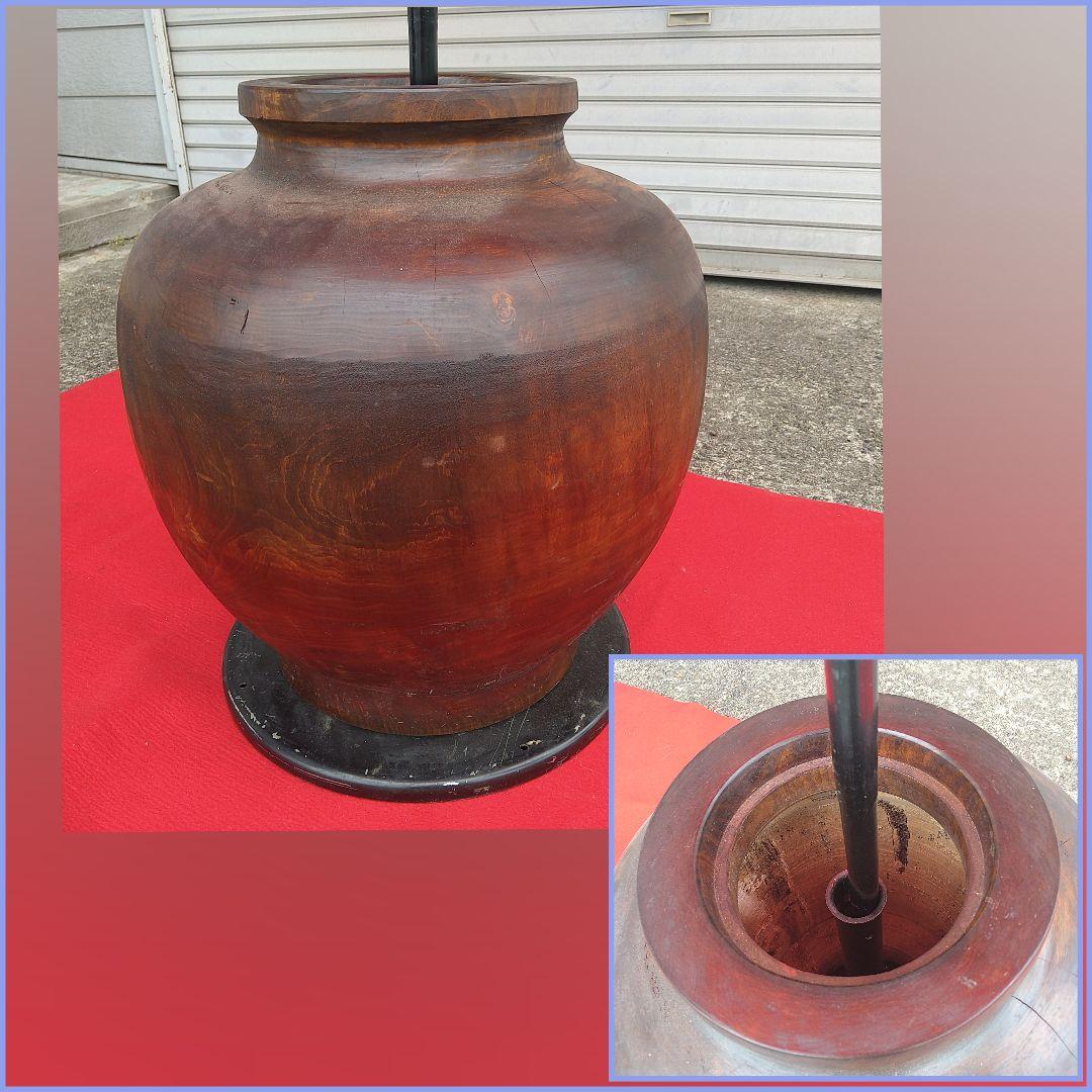 Ａ49 野点傘一式 傘 スタンド 木製傘立 三点 木製傘立 井波製 茶道具
