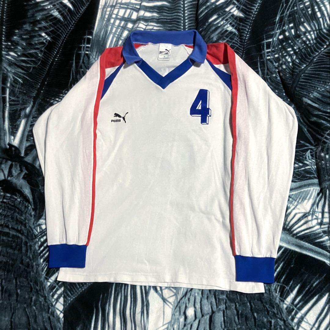 80s 西ドイツ製 ヴィンテージ PUMA サッカーユニフォーム ゲームシャツ