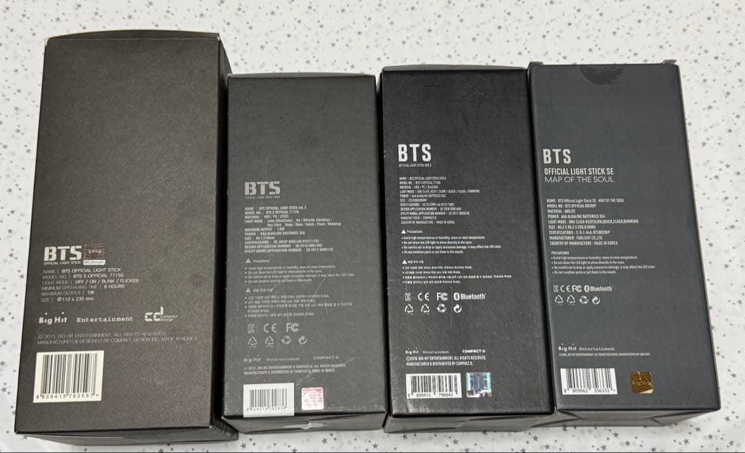 BTS 公式ペンライト LIGHT STICK 4点セット