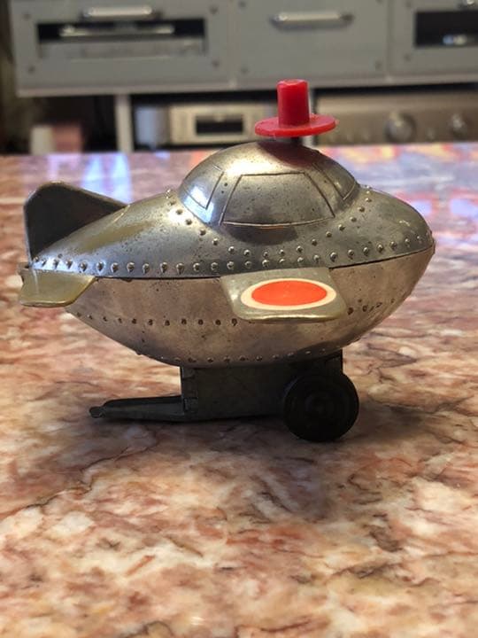 鑑定団　米澤ビンテージ　ゼンマイ式飛行機　ブリキ/セルロイド　ヨネザワ製　日本製