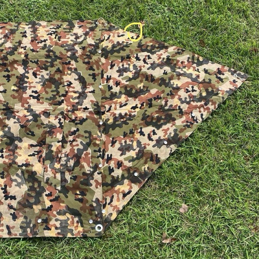 【超レア・美品】入手困難　ドイツ　軍幕　アメーバカモ　パップテント　ハーフ　１枚