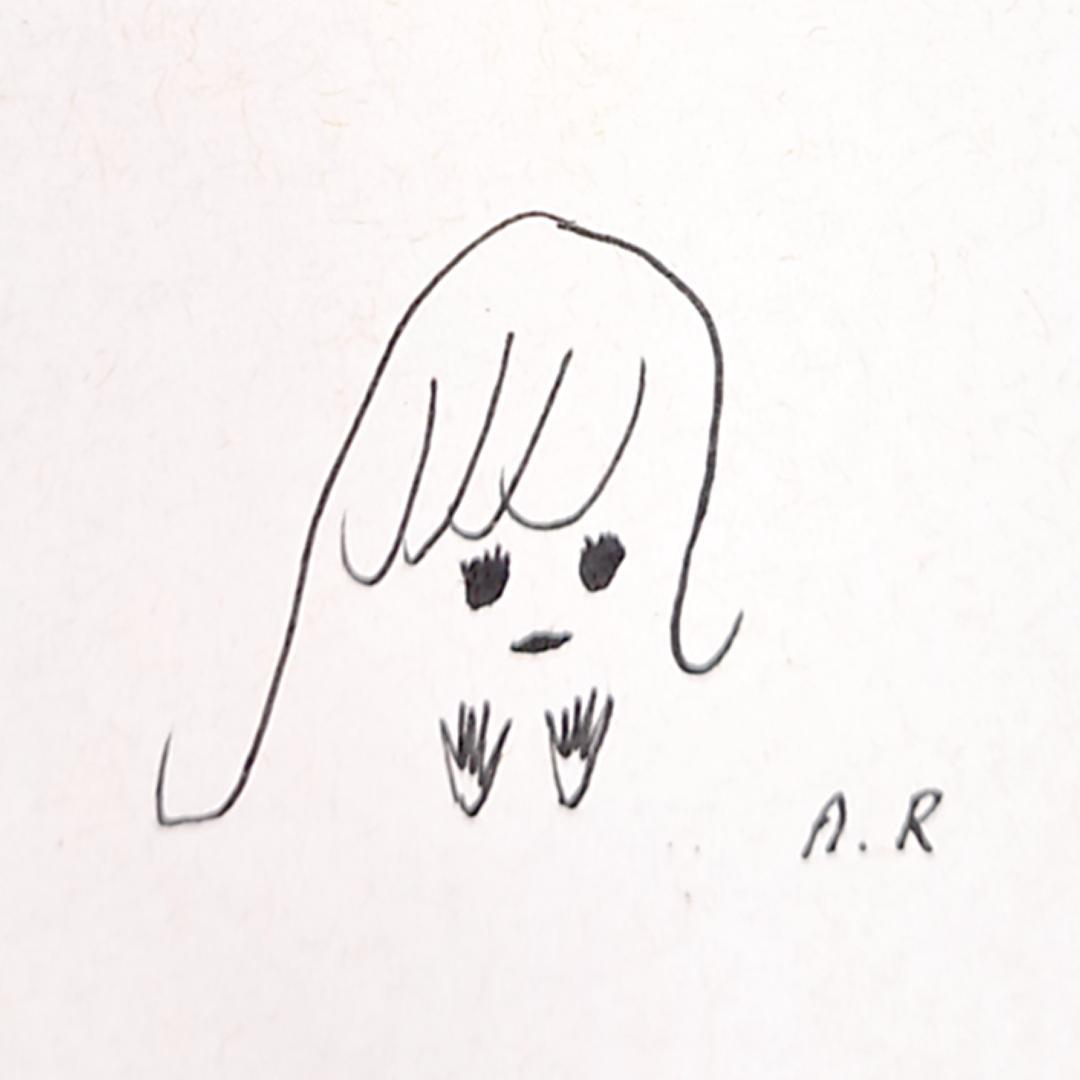 【真作保証】荒井良二手描きイラスト2枚セット/Arai Ryoji/絵本作家
