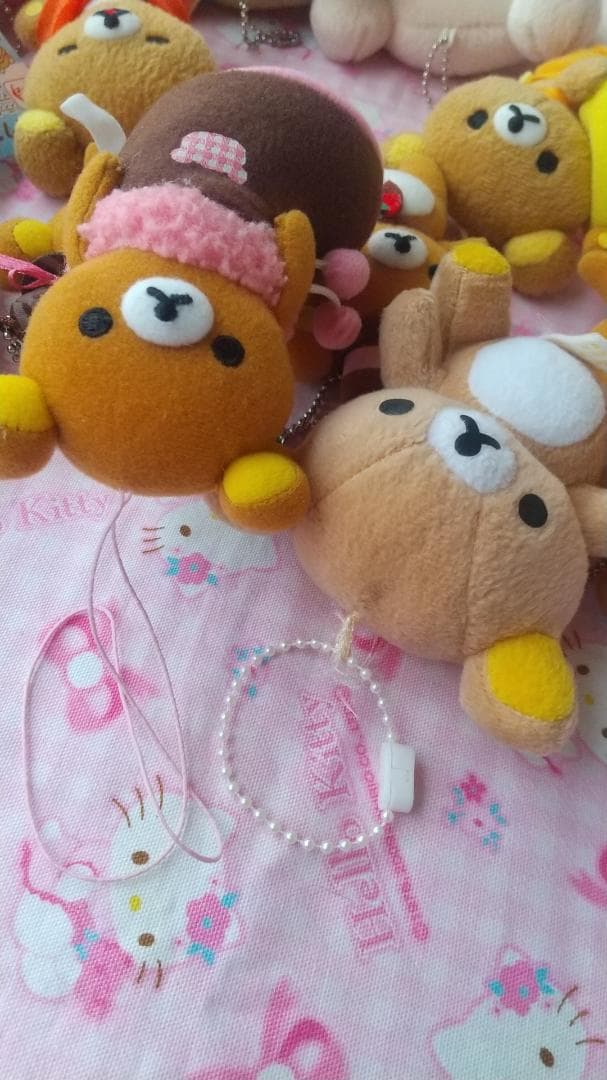 リラックマ　コリラックマ　キイロイトリ　マスコットキーチェーン　ぬいぐるみ