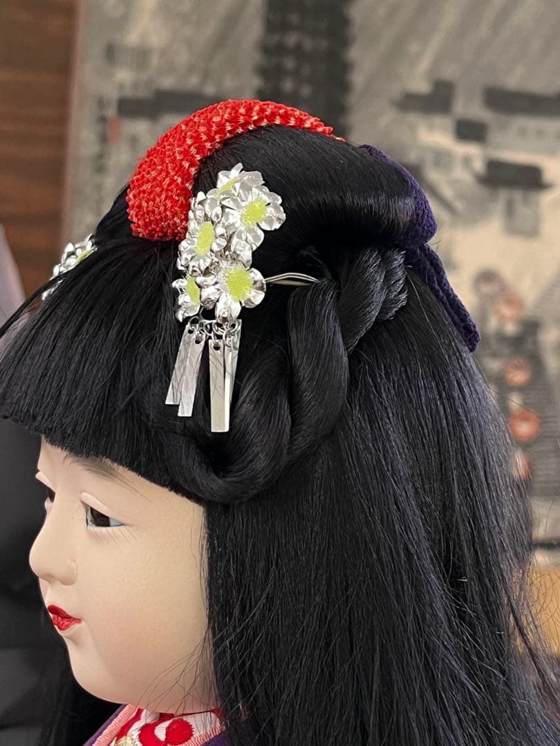 岩崎緋布氏の市松人形 約45cm