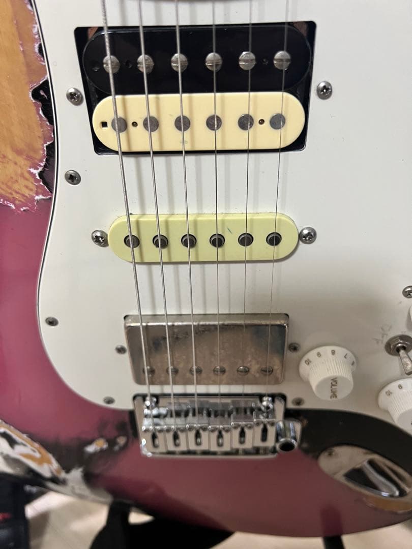 フジゲン　suhrピックアップ レリック加工、 エレキギター