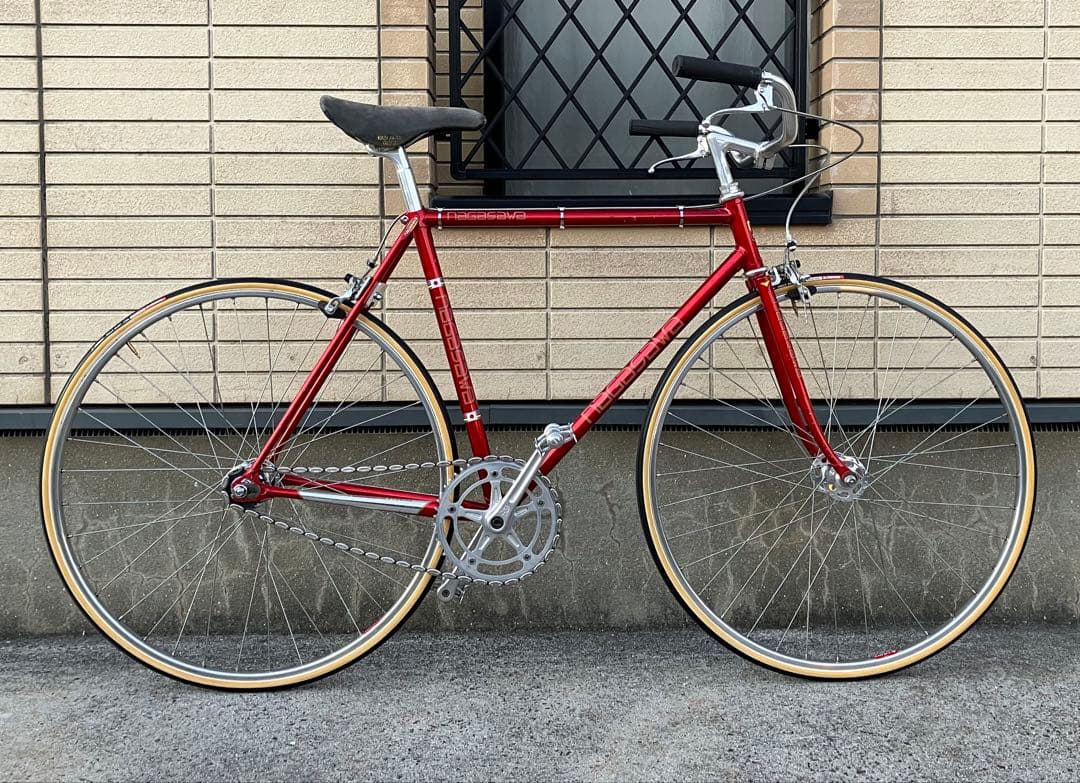 NAGASAWA ピストバイク フレーム NJS 中野レッド C-C530