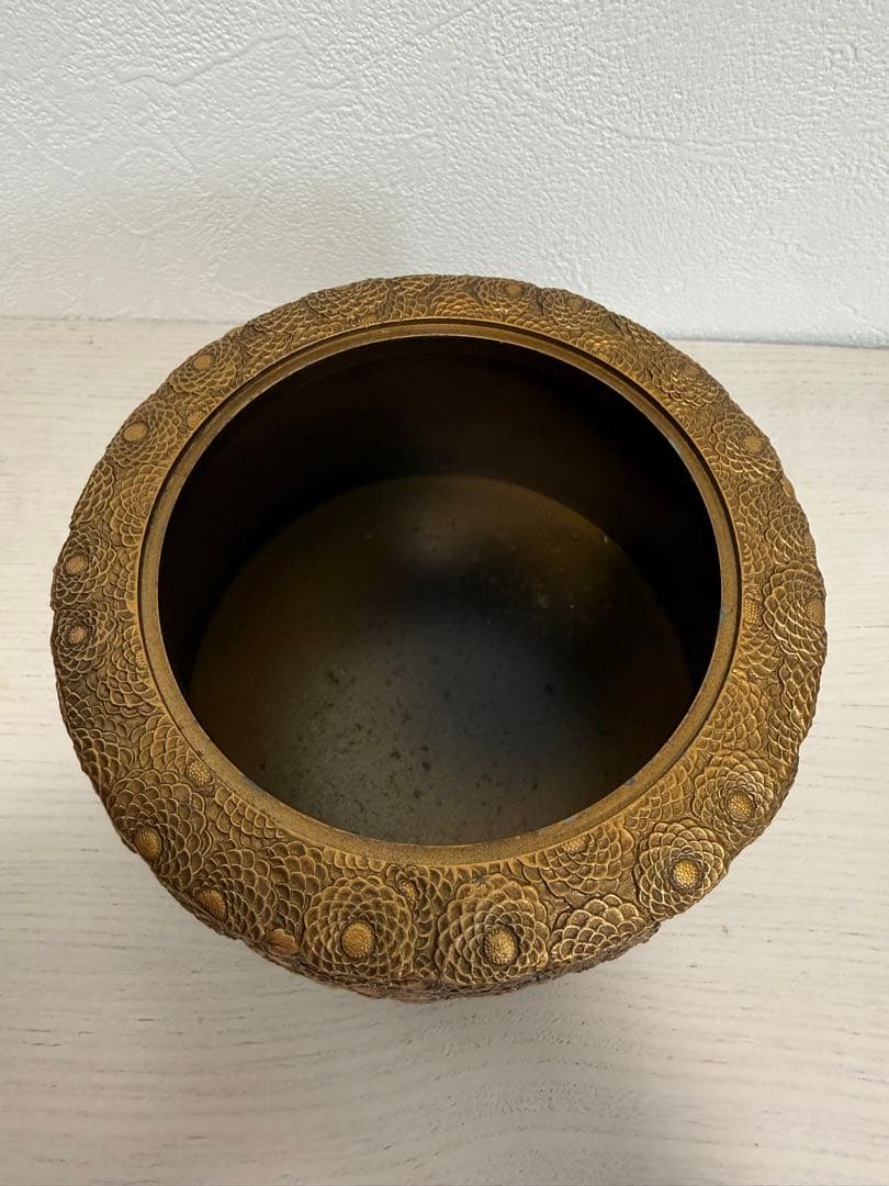 高岡銅器 佐野宏采 作「菊華香炉」