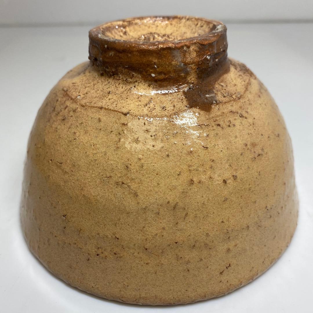 ☆茶3 萩焼名工　岡田裕　萩茶碗　共箱 直径14cm 東N7-0910①