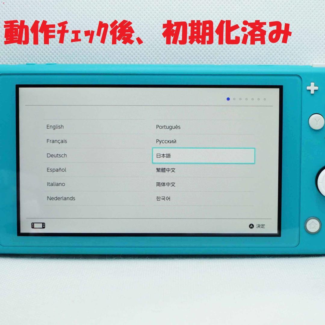 【スティック交換済み・箱付】Nintendo switch lite ターコイズ