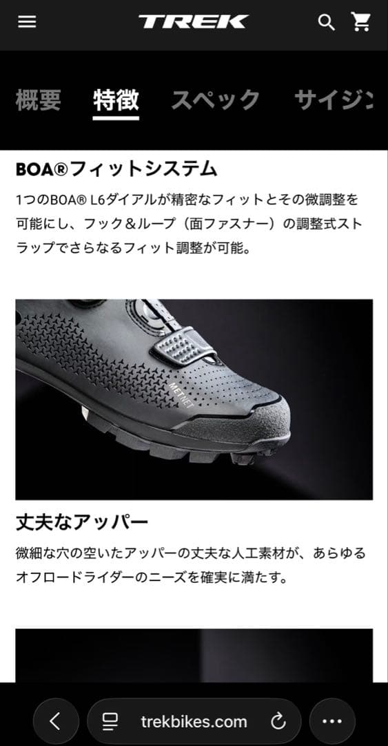 Trek Forayマウンテンバイクシューズ　42サイズ(27cm)