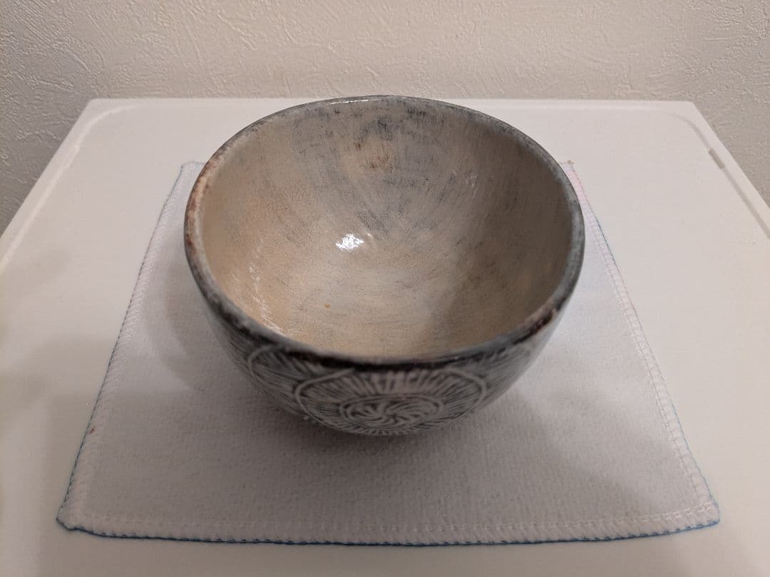 坂倉新兵衛　萩茶碗　共箱　口径11-12cm