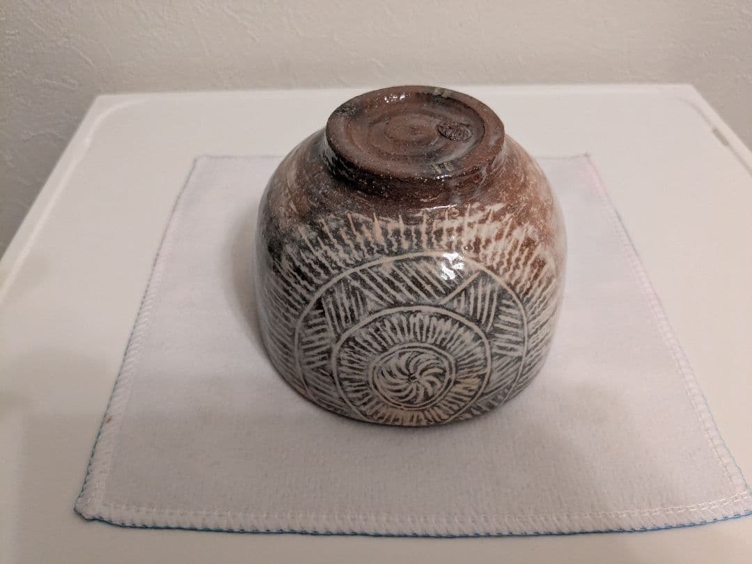坂倉新兵衛　萩茶碗　共箱　口径11-12cm
