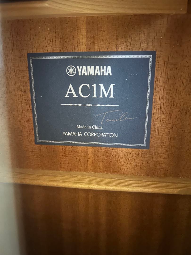 【美品YAMAHAAC1M ケース・カポ・チューナー付きエレアコギター 新弦付き