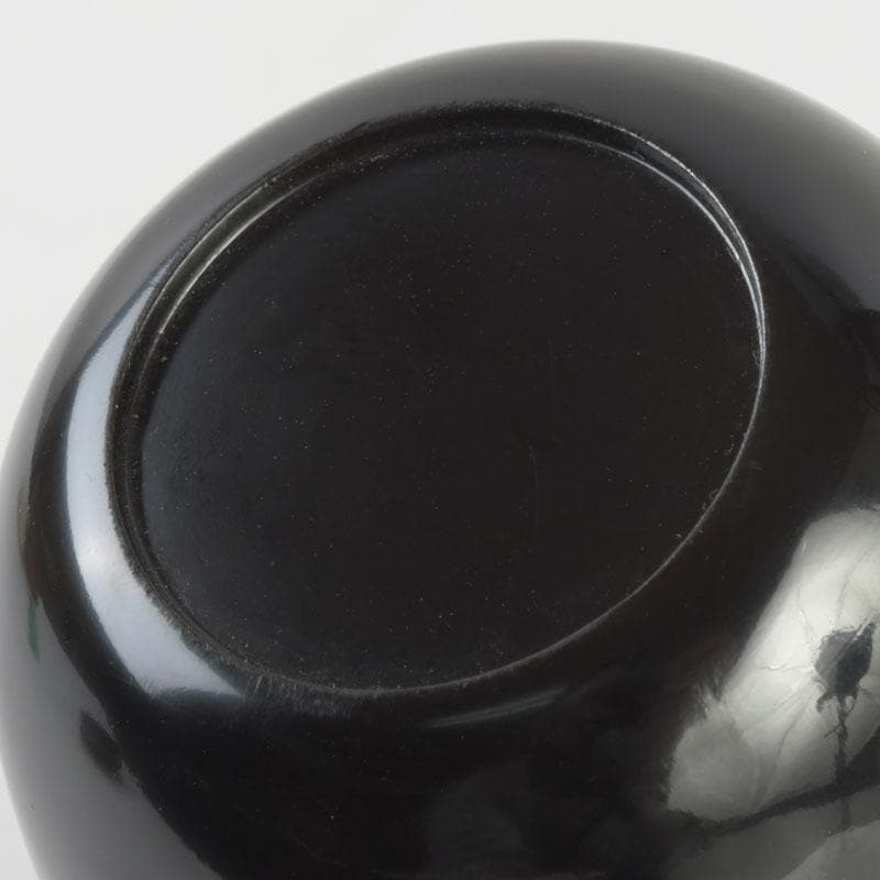 茶道具　黒漆　鳥蒔絵　棗　銘「千歳」　裏千家十一代玄々斎極め箱　V　9787
