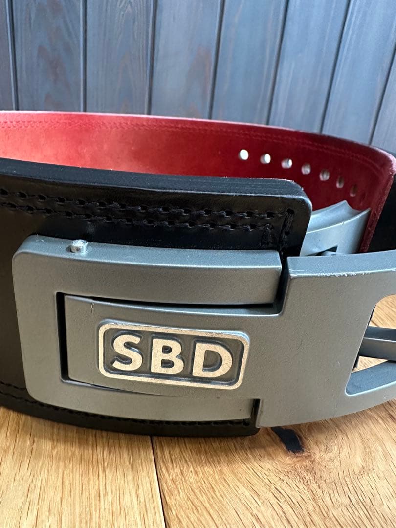 SBD トレーニング・パワーベルト Sサイズ　ブラック/レッド