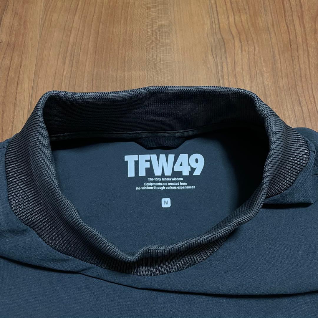 2025新作　TFW49 モックネック　Tシャツ　チャコール　M ゴルフ