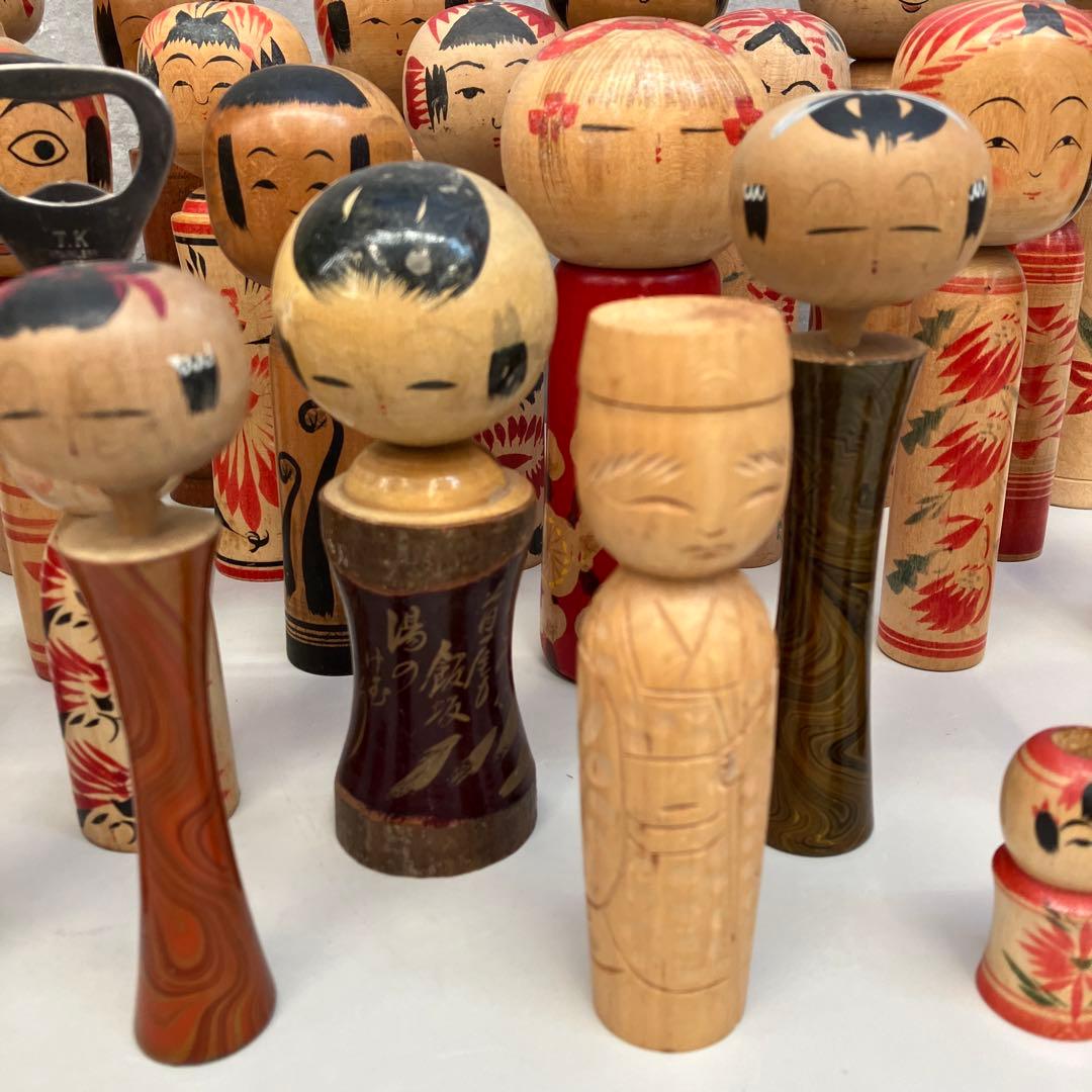 昭和レトロ こけし 小芥子 26体セット セット売り まとめ売り 木製 伝統工芸
