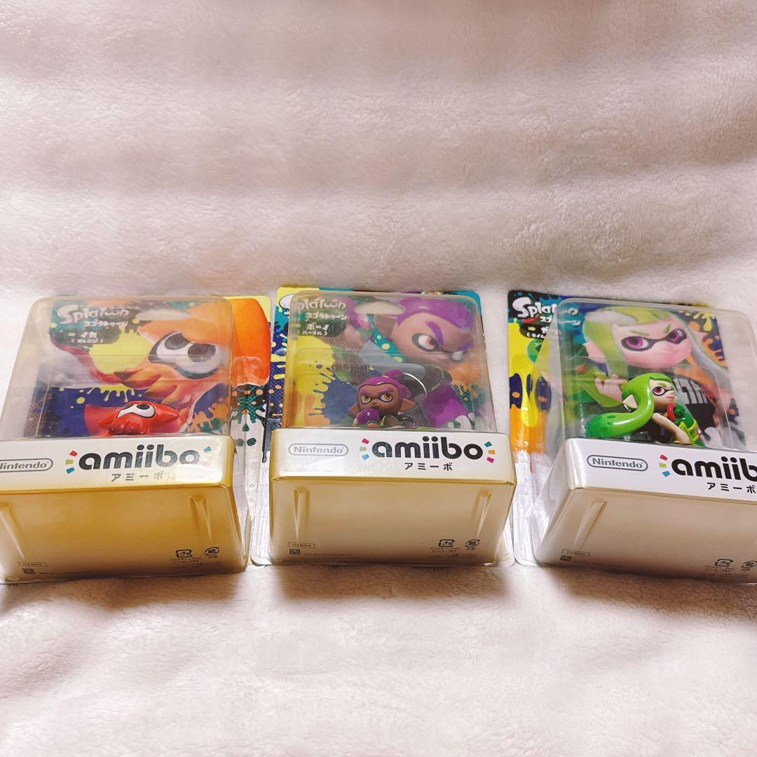 amiibo ガールグリーン　ボーイパープル　イカオレンジ　数量限定　アミーボ