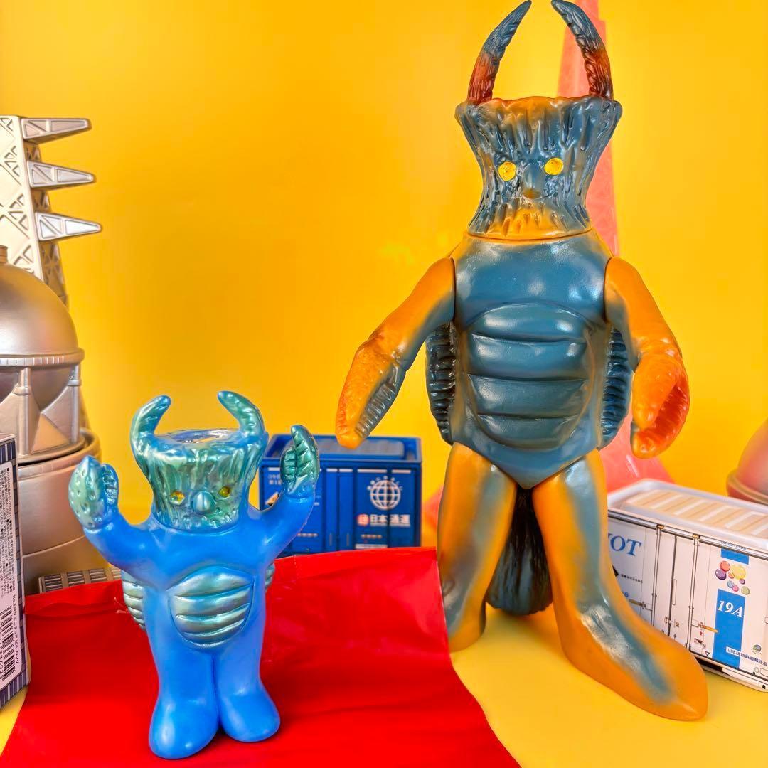 マルサン トルトス海人 ウルトラ怪獣シリーズ パチ ソフビ　マルパぺおまけ付