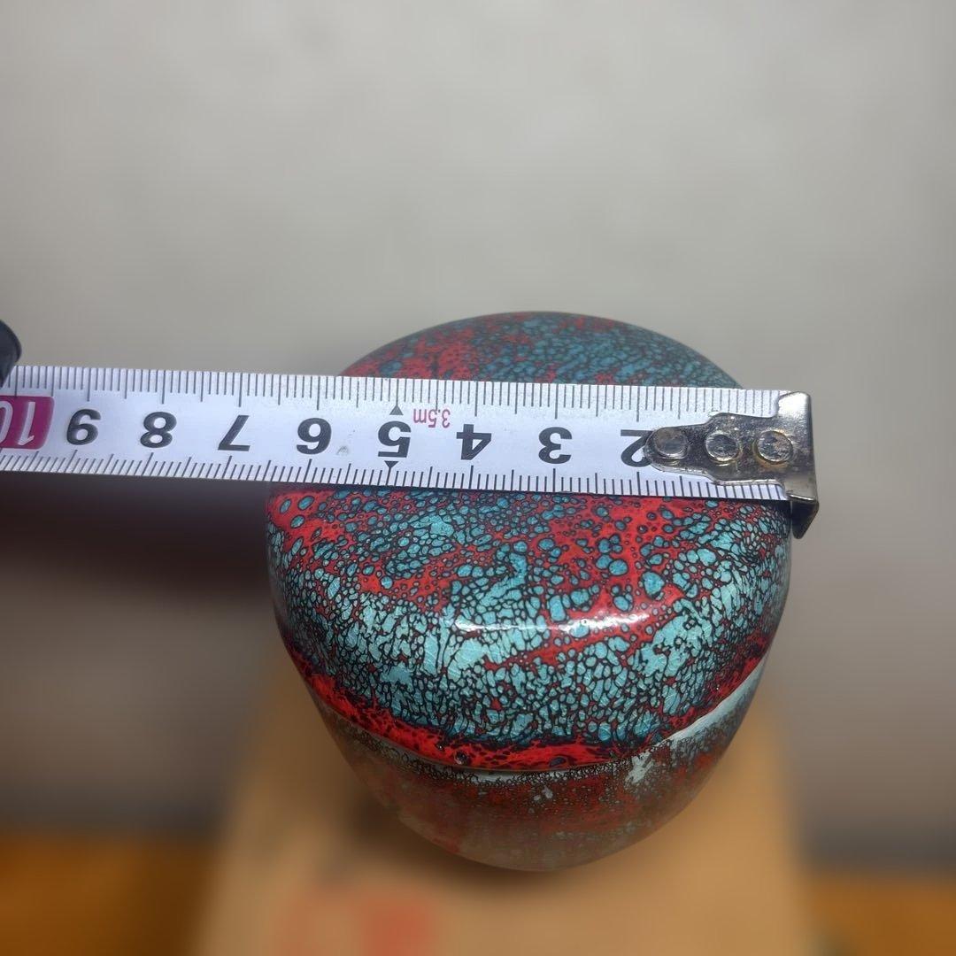 茶道具 箕面焼 松田箕山 棗 在銘 共箱