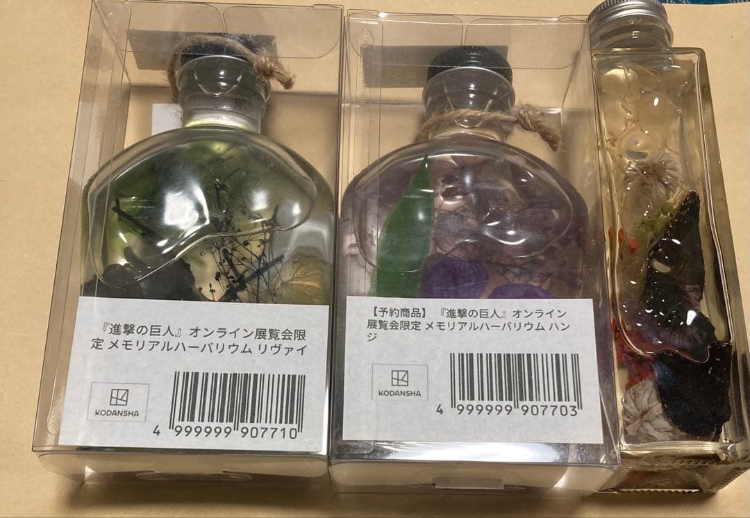 進撃の巨人　オンライン展覧会　リヴァイ ハンジ　ハーバリウム　おまけ付