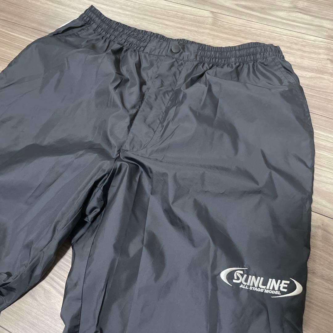 サンライン ステータス ウィンドブレーカースーツ ブラック Lサイズ