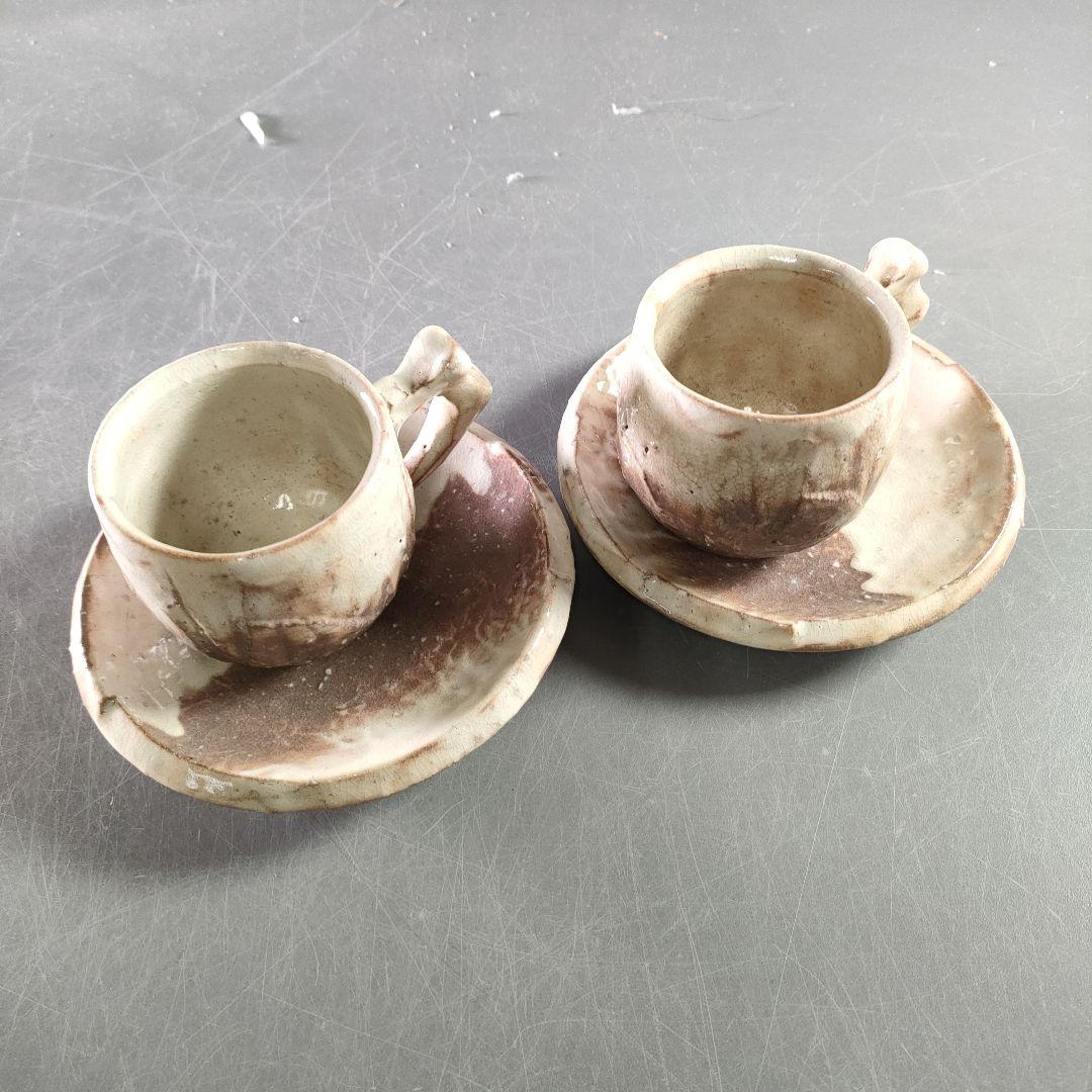 692-2/珈琲茶碗/萩焼/2セット