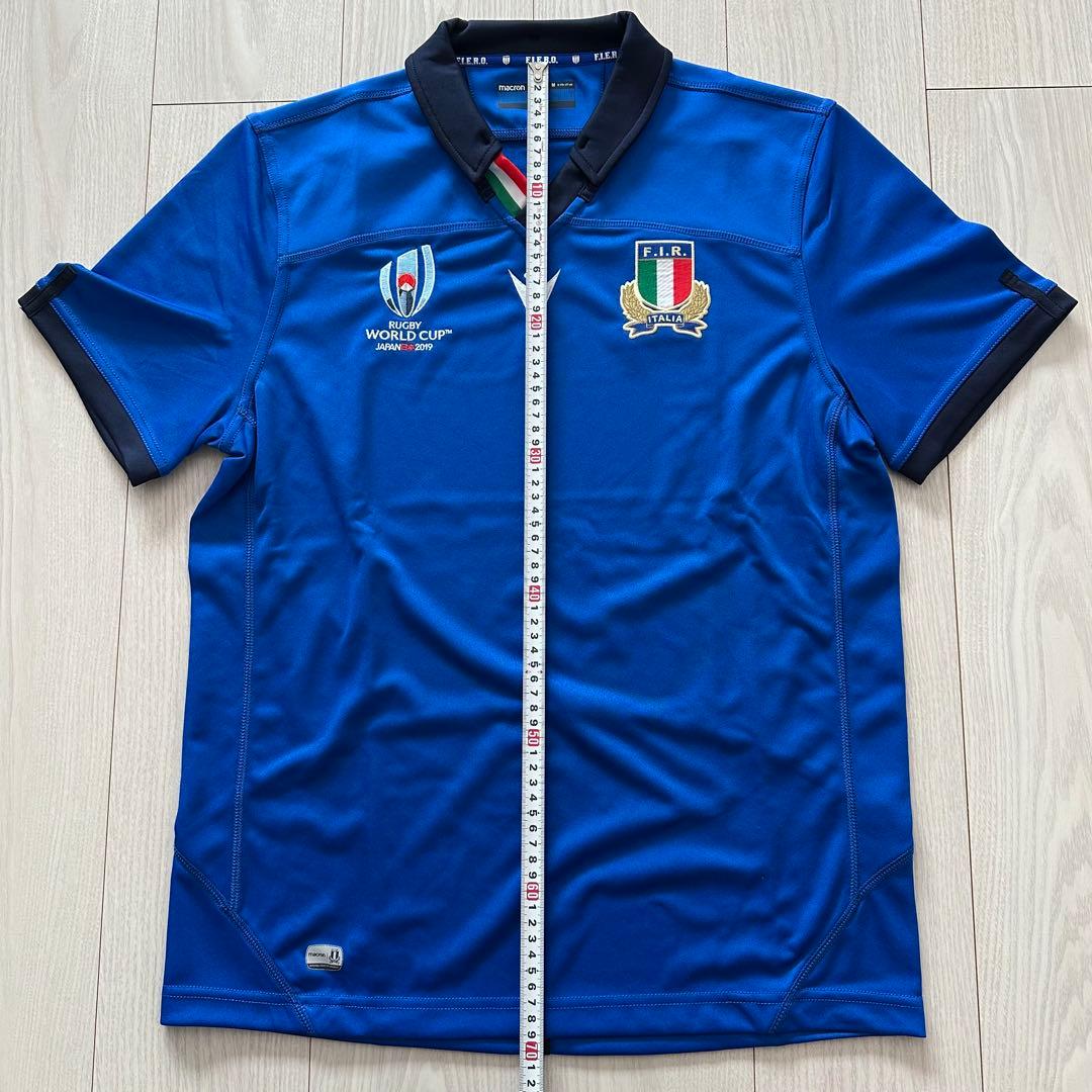 マクロン　イタリア代表　ラグビージャージ　　W杯　2019年　Mサイズ