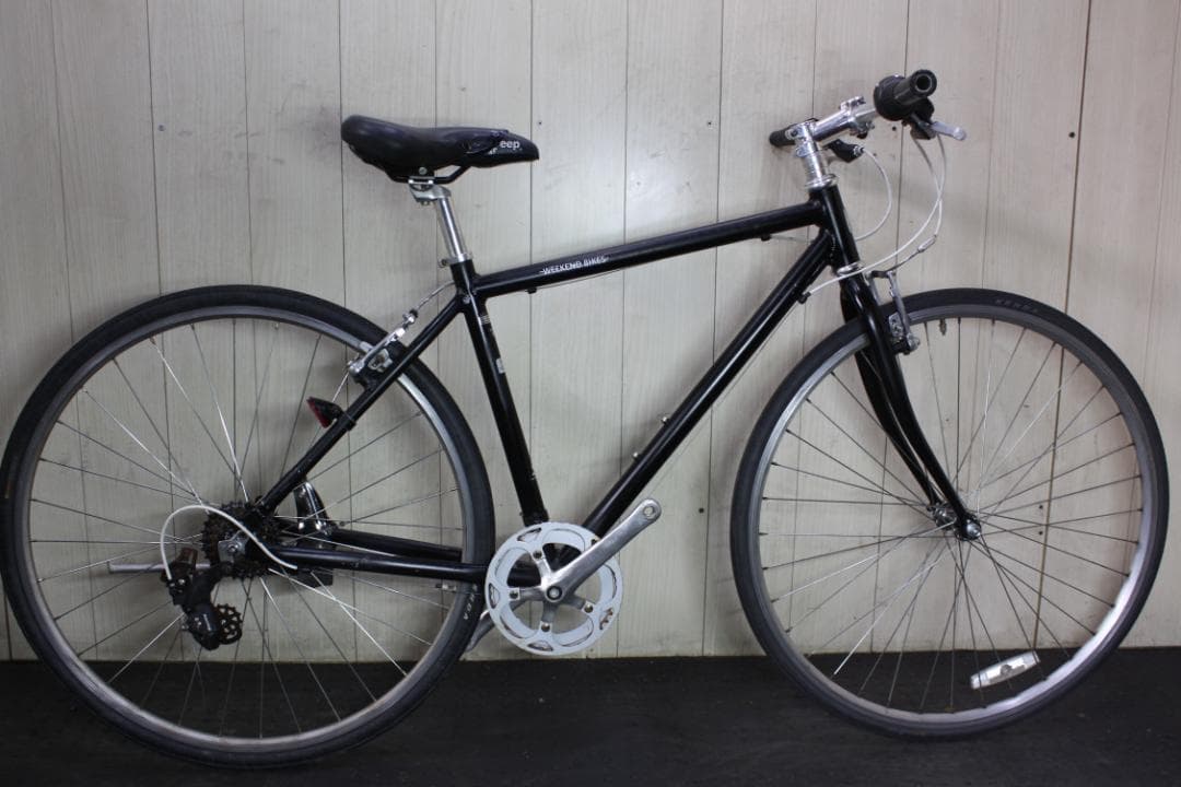 あさひ製WEEKEND アルミ 700C シマノ7速 420mm 黒色 クロス