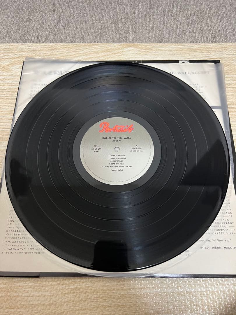 ※盤面極美品 貴重盤【JPNオリジナル帯付きレコード】 アクセプト