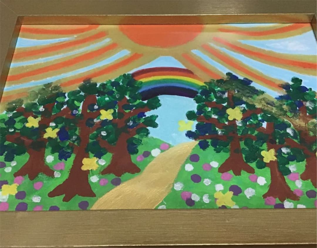 オリジナルハンドメイド 絵 夢の先へと続く世界