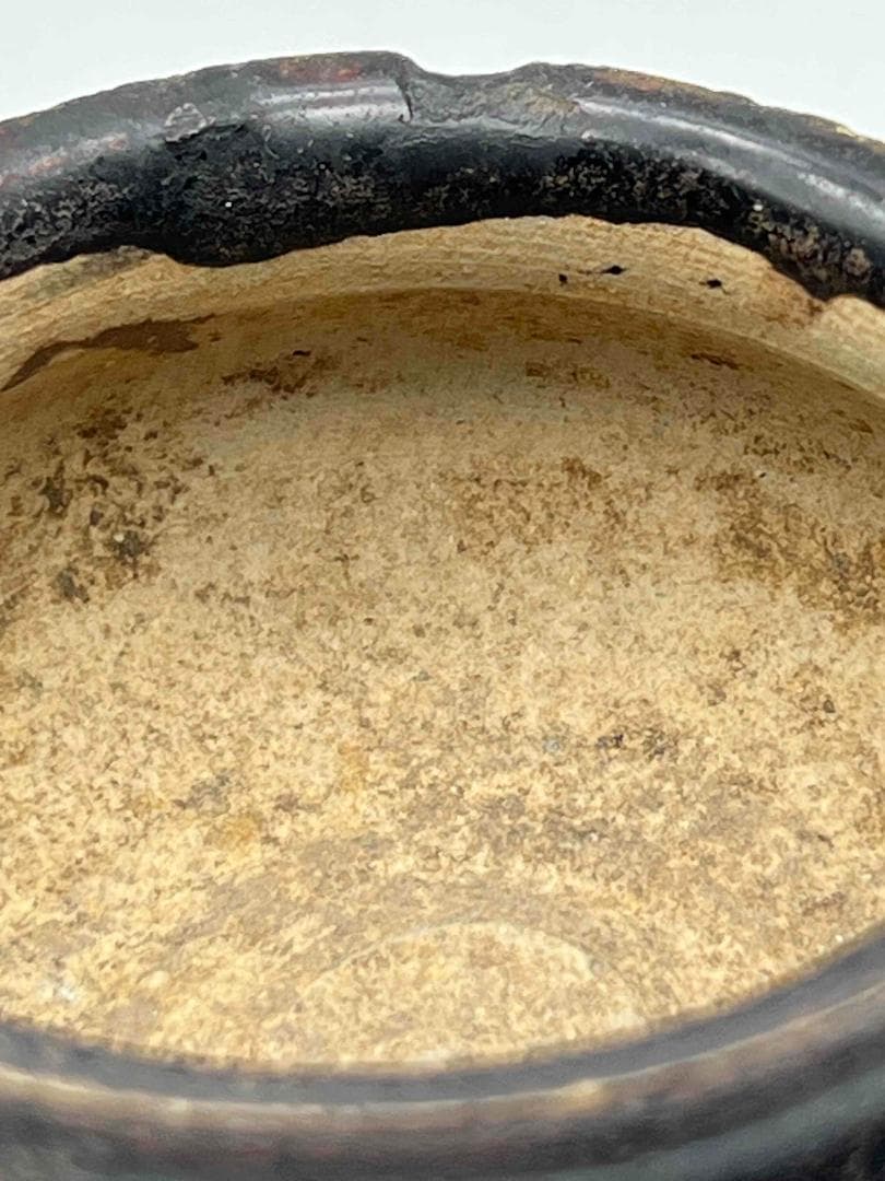 遼～金時代　磁州窯鉢　水洗 茶入　茶道具 希少貴重　唐物　古賞物(F-98)