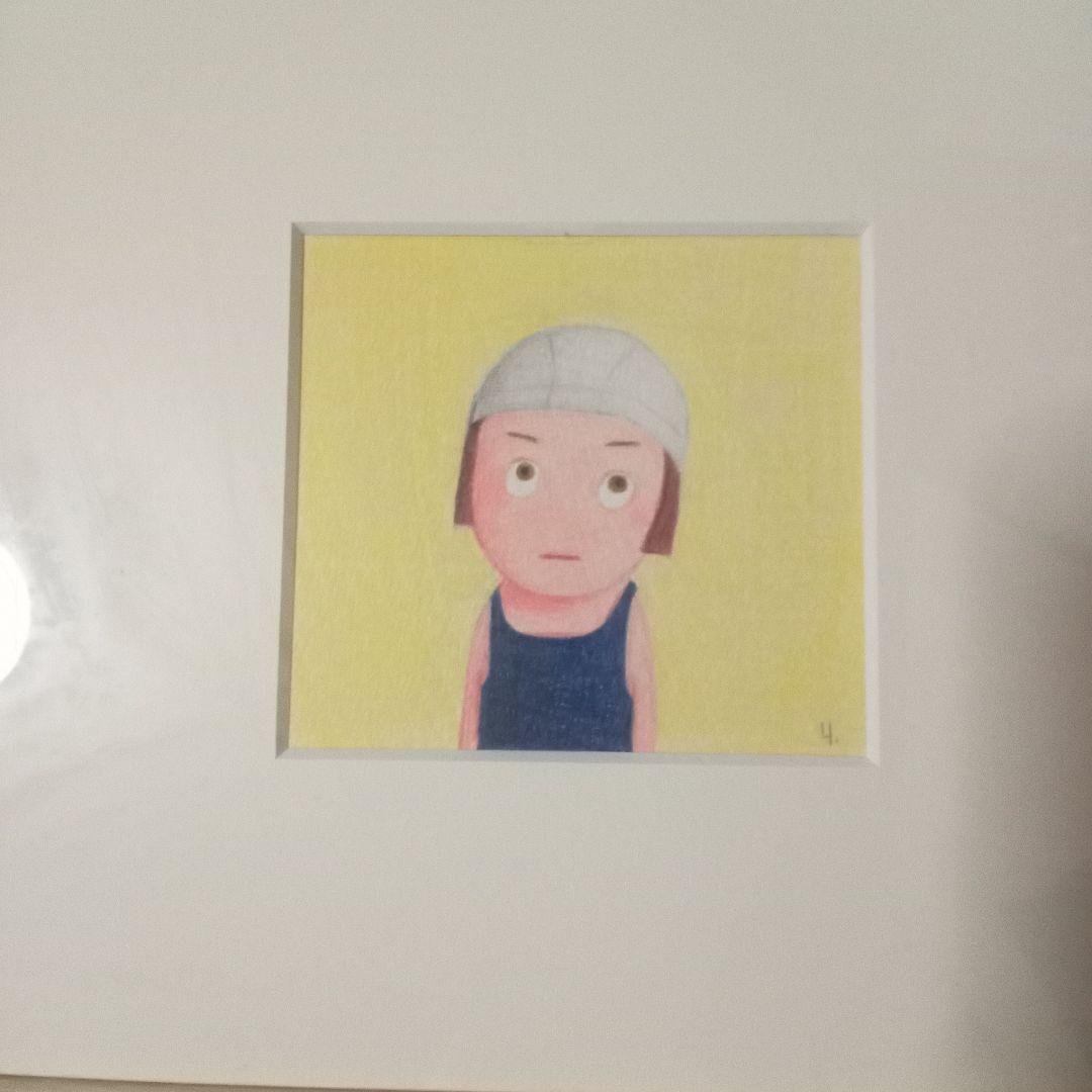 水着の女の子の絵 　絵画