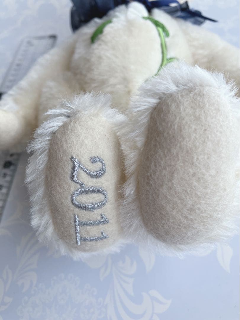 【再値下げ】Steiff ブルーローズテディベア 2011年1500体限定
