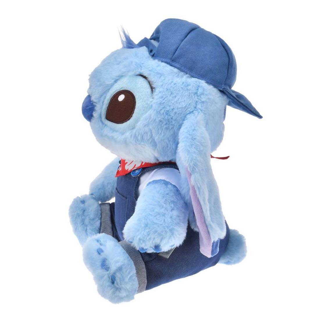 スティッチ　デニム　ぬいぐるみ　ディズニーストア.jp 限定　リロ&スティッチ