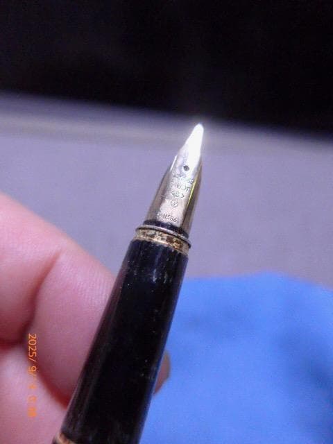パイロット デラックス　14K ペン先 ブラック×ゴールド
